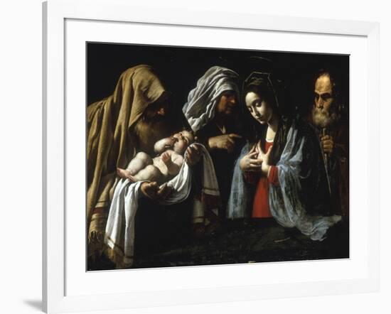 The Presentation in the Temple-Caravaggio-Framed Giclee Print