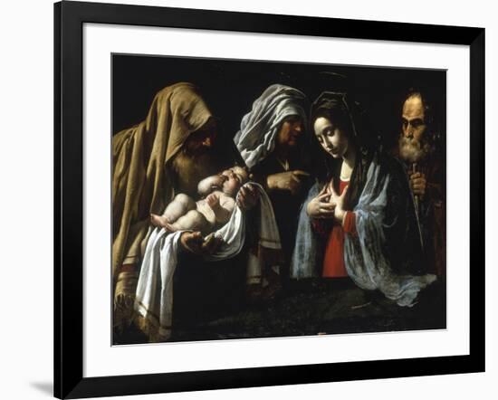 The Presentation in the Temple-Caravaggio-Framed Giclee Print