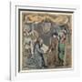 The Presentation of a Book to a Lord (Vellum)-Master of the St. Bartholomew Altarpiece-Framed Giclee Print