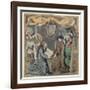 The Presentation of a Book to a Lord (Vellum)-Master of the St. Bartholomew Altarpiece-Framed Giclee Print