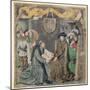 The Presentation of a Book to a Lord (Vellum)-Master of the St. Bartholomew Altarpiece-Mounted Giclee Print