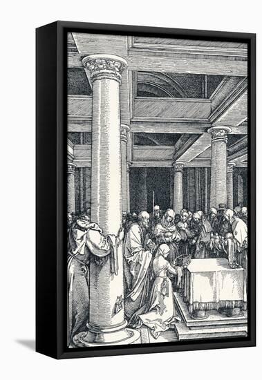The Presentation of Christ in the Temple, 1506-Albrecht Dürer-Framed Stretched Canvas