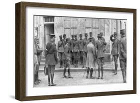 The Presentation of General Franchet D'Esperey to an Italian Envoy to France, Champagne-null-Framed Giclee Print