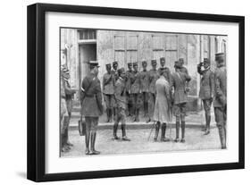 The Presentation of General Franchet D'Esperey to an Italian Envoy to France, Champagne-null-Framed Giclee Print