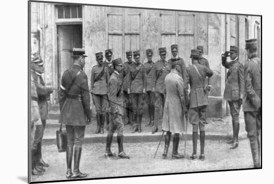 The Presentation of General Franchet D'Esperey to an Italian Envoy to France, Champagne-null-Mounted Giclee Print