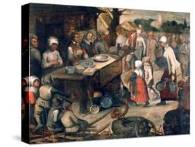 The Presentation of Gifts, C1584-1638-Pieter Brueghel the Younger-Stretched Canvas