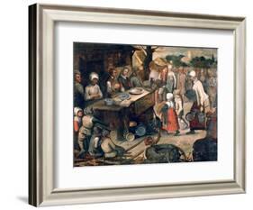 The Presentation of Gifts, C1584-1638-Pieter Brueghel the Younger-Framed Giclee Print