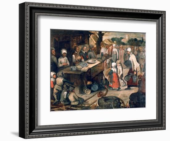 The Presentation of Gifts, C1584-1638-Pieter Brueghel the Younger-Framed Giclee Print