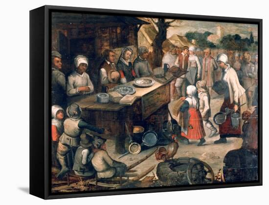 The Presentation of Gifts, C1584-1638-Pieter Brueghel the Younger-Framed Stretched Canvas