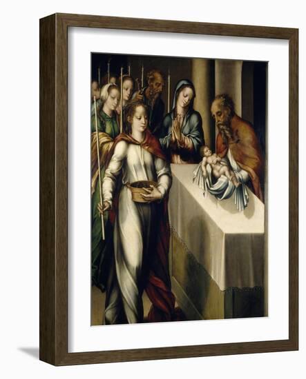 The Presentation of Jesus at the Temple, 1560-1568-Luis De Morales-Framed Giclee Print