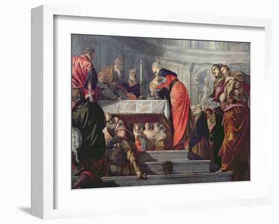 The Presentation of Jesus in the Temple-Jacopo Robusti Tintoretto-Framed Giclee Print