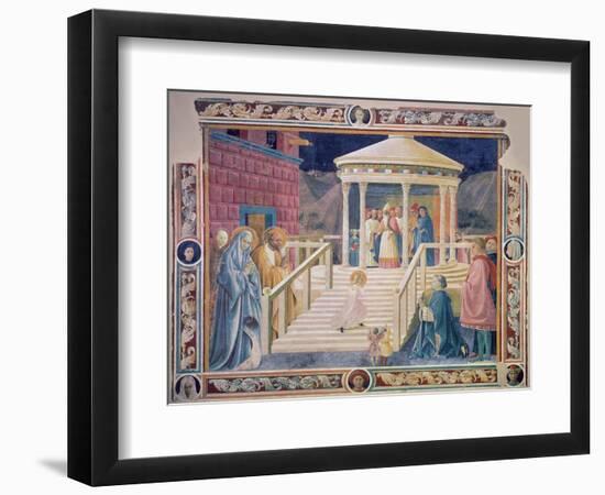 The Presentation of the Blessed Virgin Mary in the Temple, 1433-34-Paolo Uccello-Framed Premium Giclee Print