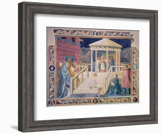 The Presentation of the Blessed Virgin Mary in the Temple, 1433-34-Paolo Uccello-Framed Giclee Print