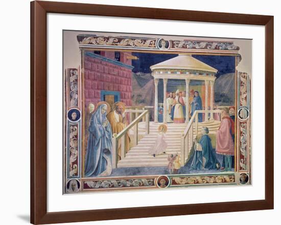 The Presentation of the Blessed Virgin Mary in the Temple, 1433-34-Paolo Uccello-Framed Giclee Print