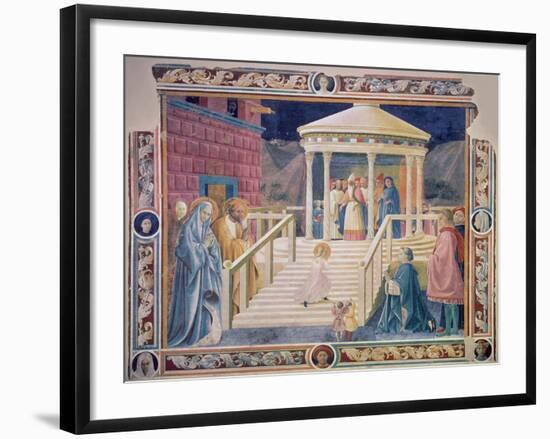 The Presentation of the Blessed Virgin Mary in the Temple, 1433-34-Paolo Uccello-Framed Giclee Print
