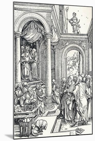 The Presentation of the Virgin in the Temple, 1506-Albrecht Dürer-Mounted Giclee Print