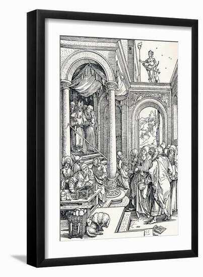 The Presentation of the Virgin in the Temple, 1506-Albrecht Dürer-Framed Premium Giclee Print