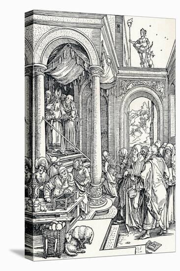 The Presentation of the Virgin in the Temple, 1506-Albrecht Dürer-Stretched Canvas