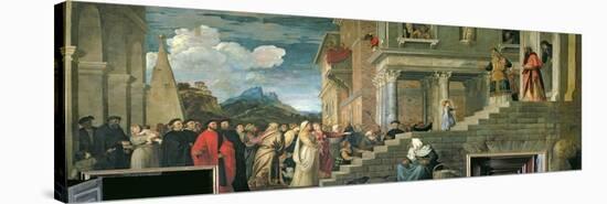 The Presentation of the Virgin in the Temple, 1534-38-Titian (Tiziano Vecelli)-Stretched Canvas