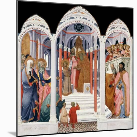 The Presentation of the Virgin-Paolo Di Giovanni Fei-Mounted Giclee Print