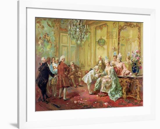 The Presentation of the Young Mozart to Mme De Pompadour at Versailles in 1763-Vicente De Paredes-Framed Giclee Print