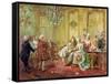 The Presentation of the Young Mozart to Mme De Pompadour at Versailles in 1763-Vicente De Paredes-Framed Stretched Canvas