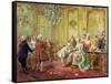 The Presentation of the Young Mozart to Mme De Pompadour at Versailles in 1763-Vicente De Paredes-Framed Stretched Canvas