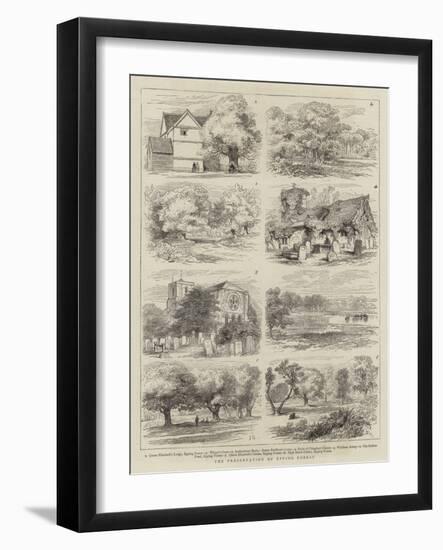 The Preservation of Epping Forest-Joseph Nash-Framed Giclee Print