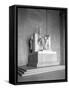 The President Abraham Lincoln statue inside the Lincoln Memorial.-Vernon Lewis Gallery-Framed Stretched Canvas