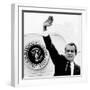 The Presidental Seal at Shoulder for Last Time, Pres Richard Nixon Exits Washington, Aug 9, 1974-null-Framed Photo