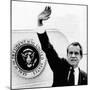 The Presidental Seal at Shoulder for Last Time, Pres Richard Nixon Exits Washington, Aug 9, 1974-null-Mounted Photo