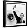 The Presidental Seal at Shoulder for Last Time, Pres Richard Nixon Exits Washington, Aug 9, 1974-null-Framed Photo