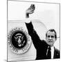 The Presidental Seal at Shoulder for Last Time, Pres Richard Nixon Exits Washington, Aug 9, 1974-null-Mounted Photo