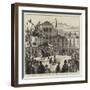The Presidential Election in the United States, Raising a Democratic Pole at Buffalo, Ny-null-Framed Giclee Print