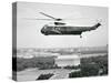 The Presidential Helicopter Flying over Washington, D.C.-null-Stretched Canvas