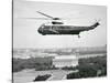 The Presidential Helicopter Flying over Washington, D.C.-null-Stretched Canvas