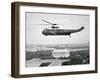 The Presidential Helicopter Flying over Washington, D.C.-null-Framed Giclee Print