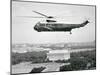The Presidential Helicopter Flying over Washington, D.C.-null-Mounted Giclee Print