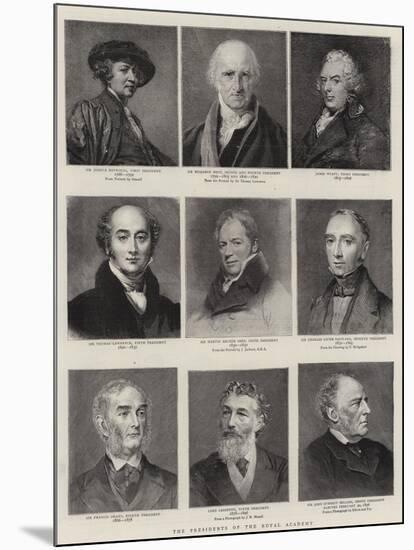 The Presidents of the Royal Academy-Thomas Lawrence-Mounted Giclee Print