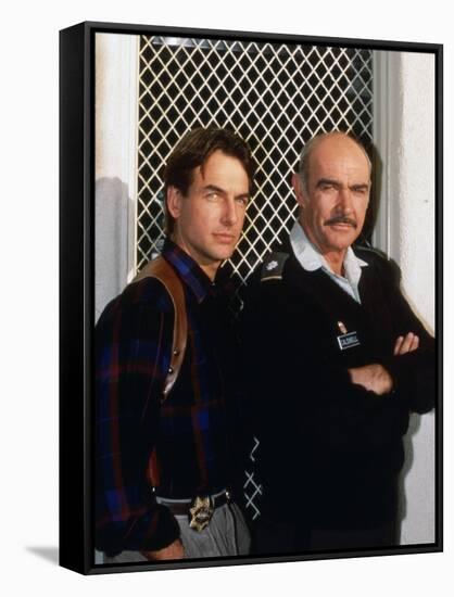 The Presidio by PeterHyams with Sean Connery and Mark Harmon, 1988 (photo)-null-Framed Stretched Canvas