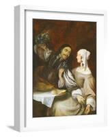 The Pressing Invitation to Drink, C.1648-Gerard ter Borch-Framed Giclee Print