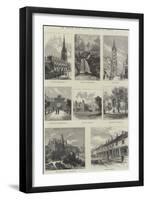 The Preston Guild Festival, Sketches of Preston-null-Framed Giclee Print