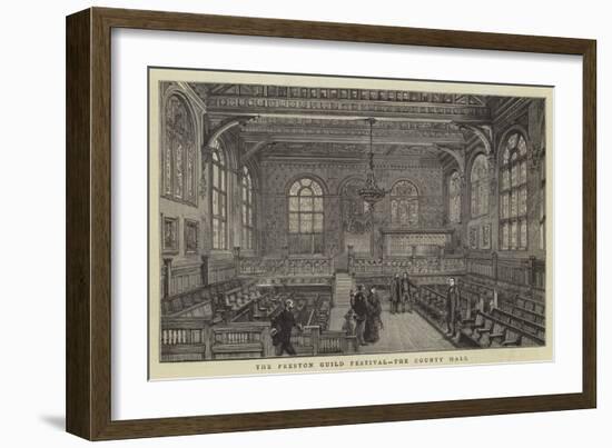 The Preston Guild Festival, the County Hall-null-Framed Giclee Print