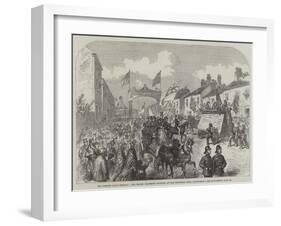 The Preston Guild Festival, the Trades' Procession Doubling at the Triumphal Arch, London-Road-null-Framed Giclee Print