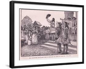 The Pretender Proclaimed King of England by Order of Louis XIV-Henry Marriott Paget-Framed Giclee Print