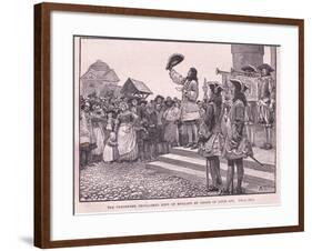 The Pretender Proclaimed King of England by Order of Louis XIV-Henry Marriott Paget-Framed Giclee Print