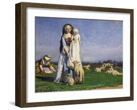 The Pretty Baa-Lambs, 1852-Ford Madox Brown-Framed Giclee Print