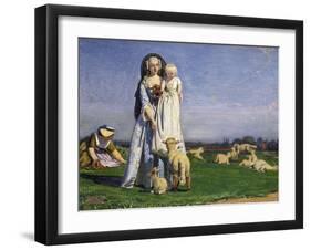 The Pretty Baa-Lambs, 1852-Ford Madox Brown-Framed Giclee Print