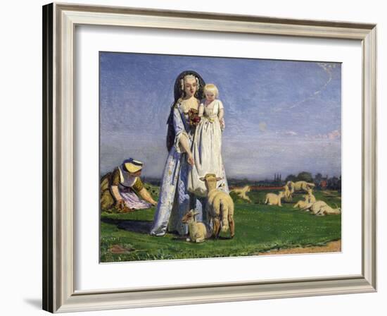 The Pretty Baa-Lambs, 1852-Ford Madox Brown-Framed Giclee Print