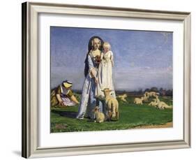 The Pretty Baa-Lambs, 1852-Ford Madox Brown-Framed Giclee Print